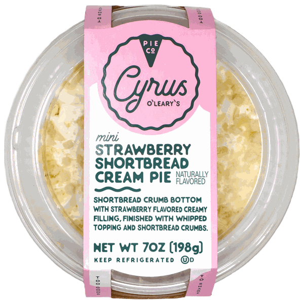 Mini Strawberry Shortbread Cream Pie